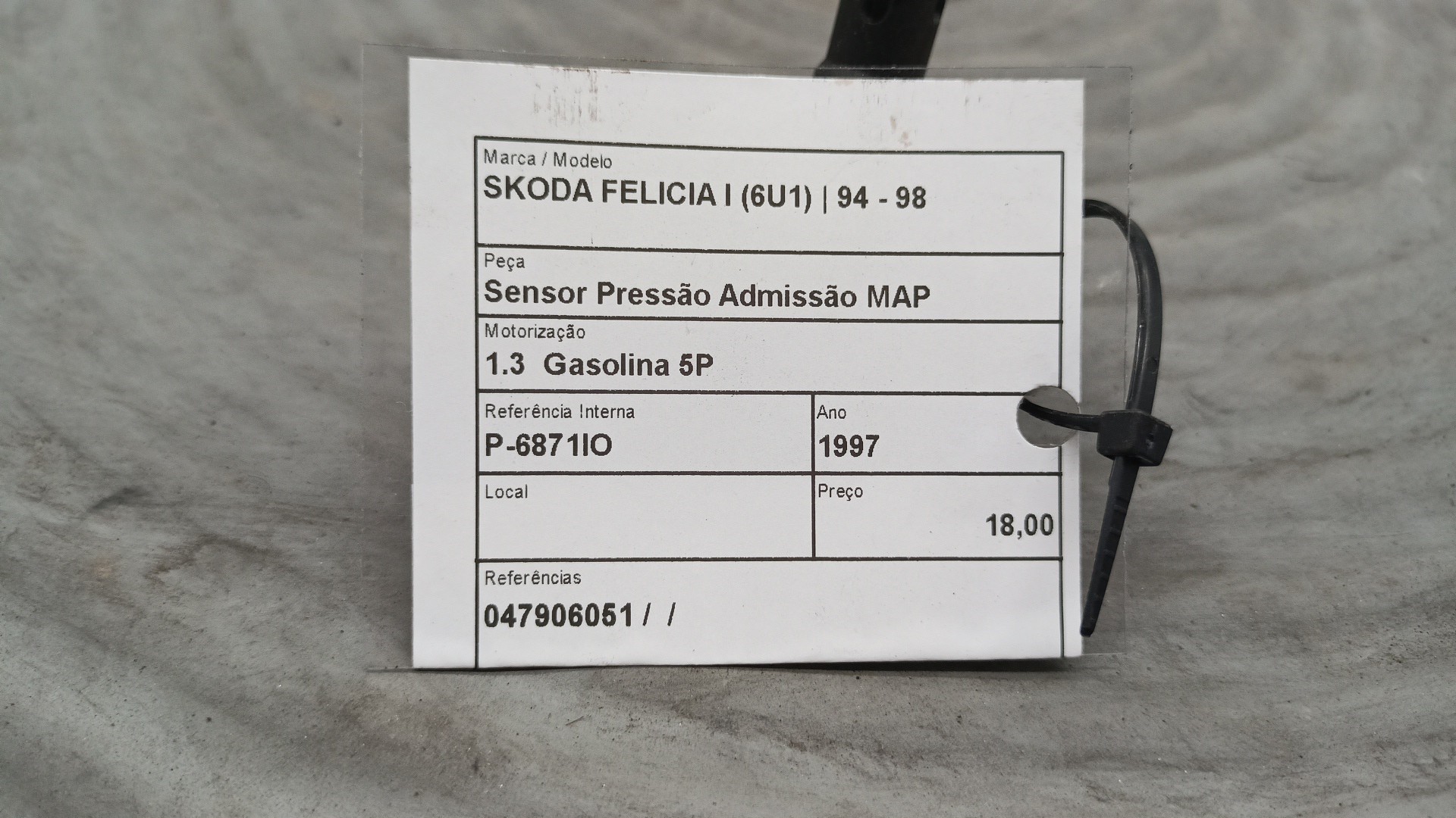 Sensor Pressão Admissão MAP SKODA FELICIA I (6U1) | 94 - 98 Imagem-4