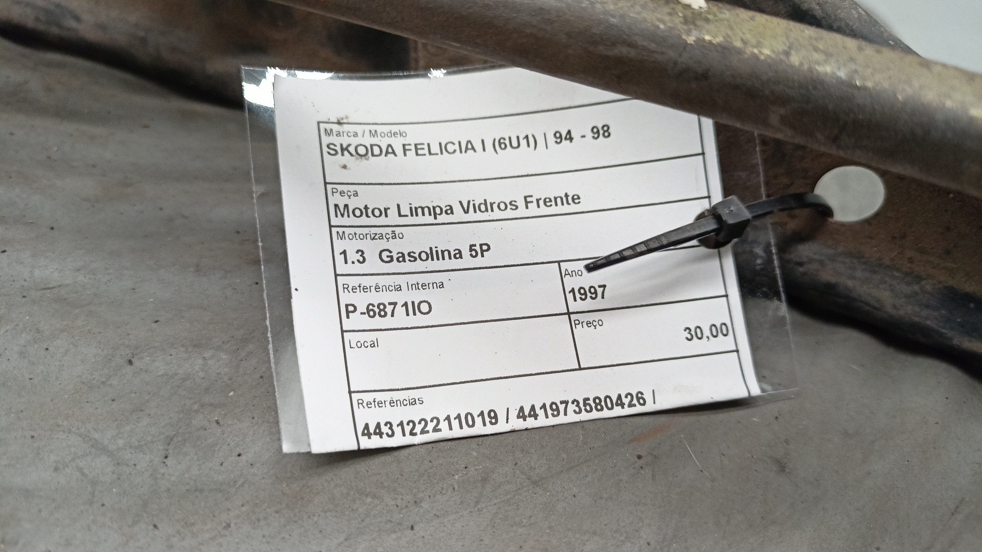 Motore Tergicristallo Posteriore SKODA FELICIA I (6U1) | 94 - 98 Imagem-4