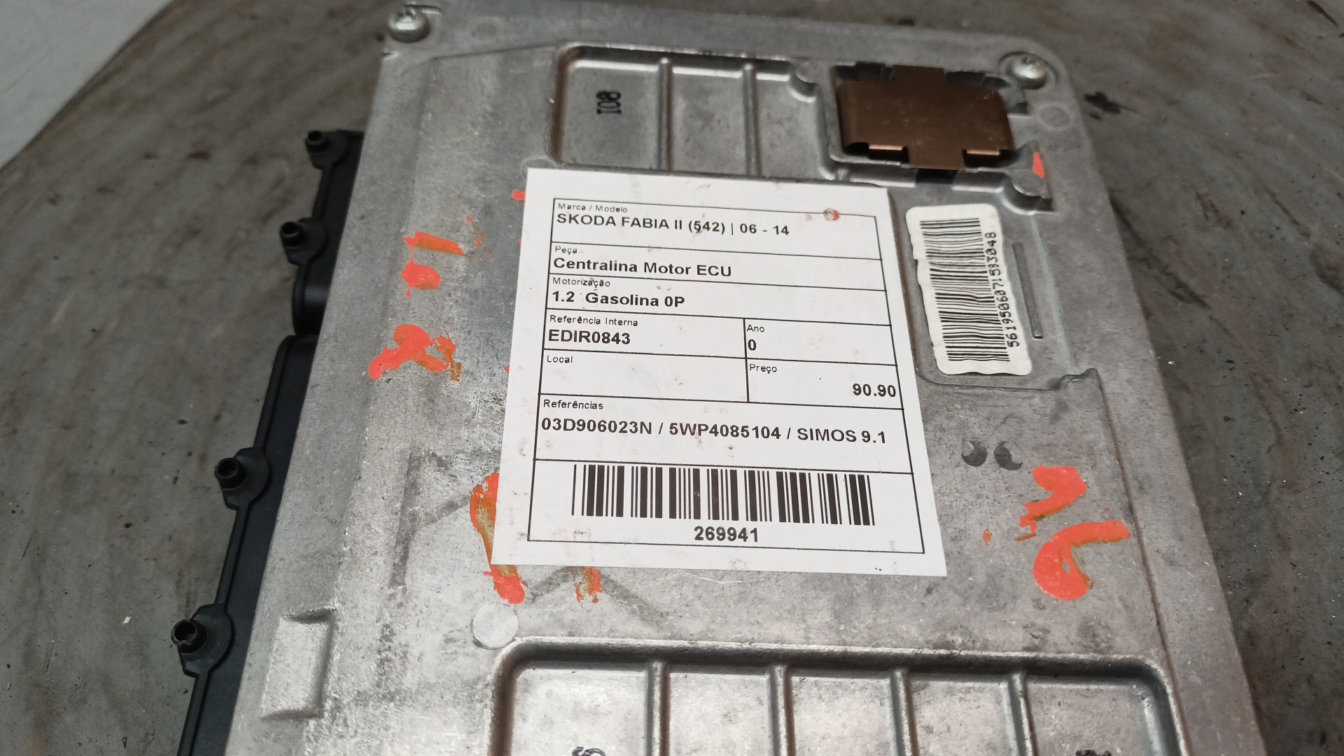 Centralina motore ECU SKODA FABIA II (542) | 06 - 14 Imagem-4