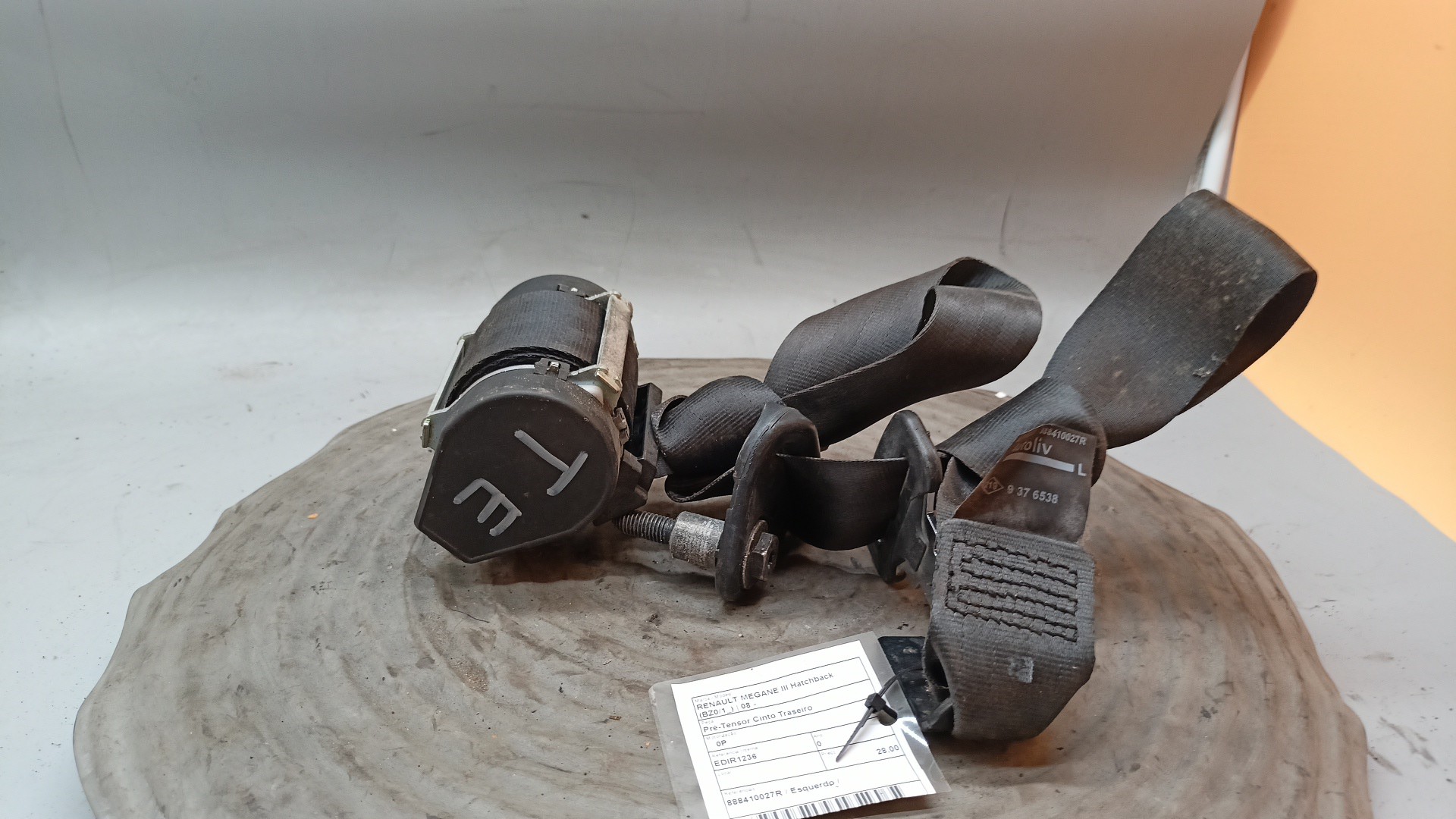 Pré-Tensor Cinto Traseiro RENAULT MEGANE III Hatchback (BZ0/1_) | 08 - 