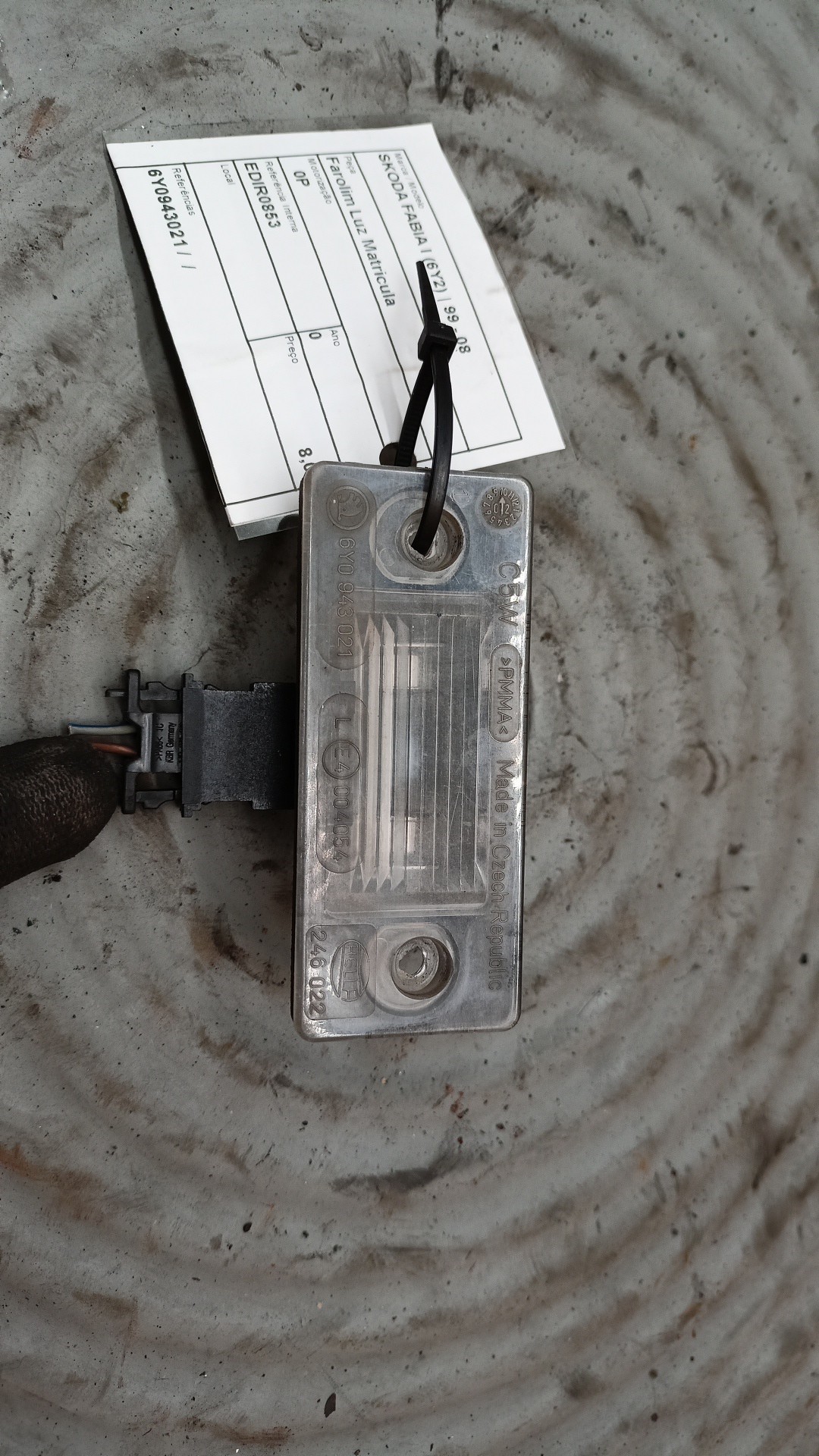 Farolim Luz Matricula SKODA FABIA I (6Y2) | 99 - 08