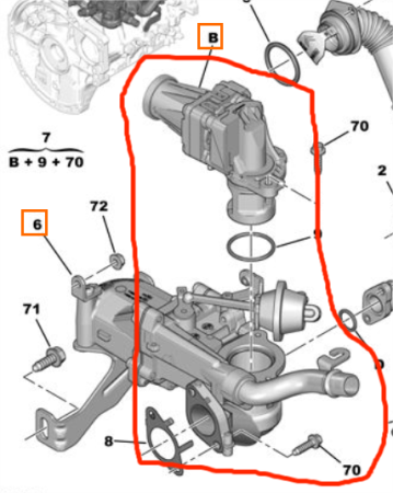 Valvula EGR CITROEN BERLINGO (B9) | 08 - 