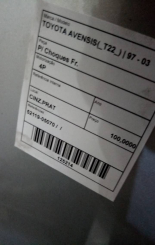 Pára-Choques Frente TOYOTA AVENSIS (_T22_) | 97 - 03 Imagem-3