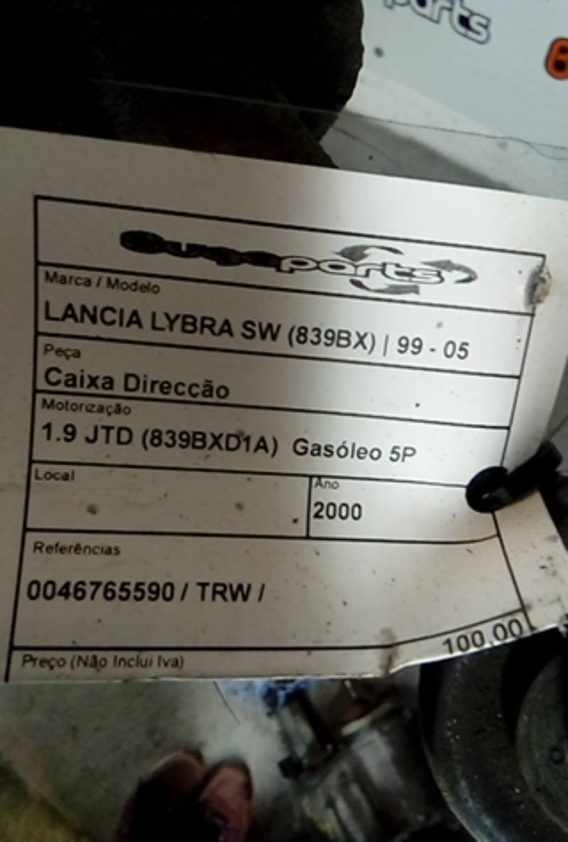 Caixa Direcção LANCIA LYBRA SW (839_) | 99 - 05 Imagem-3