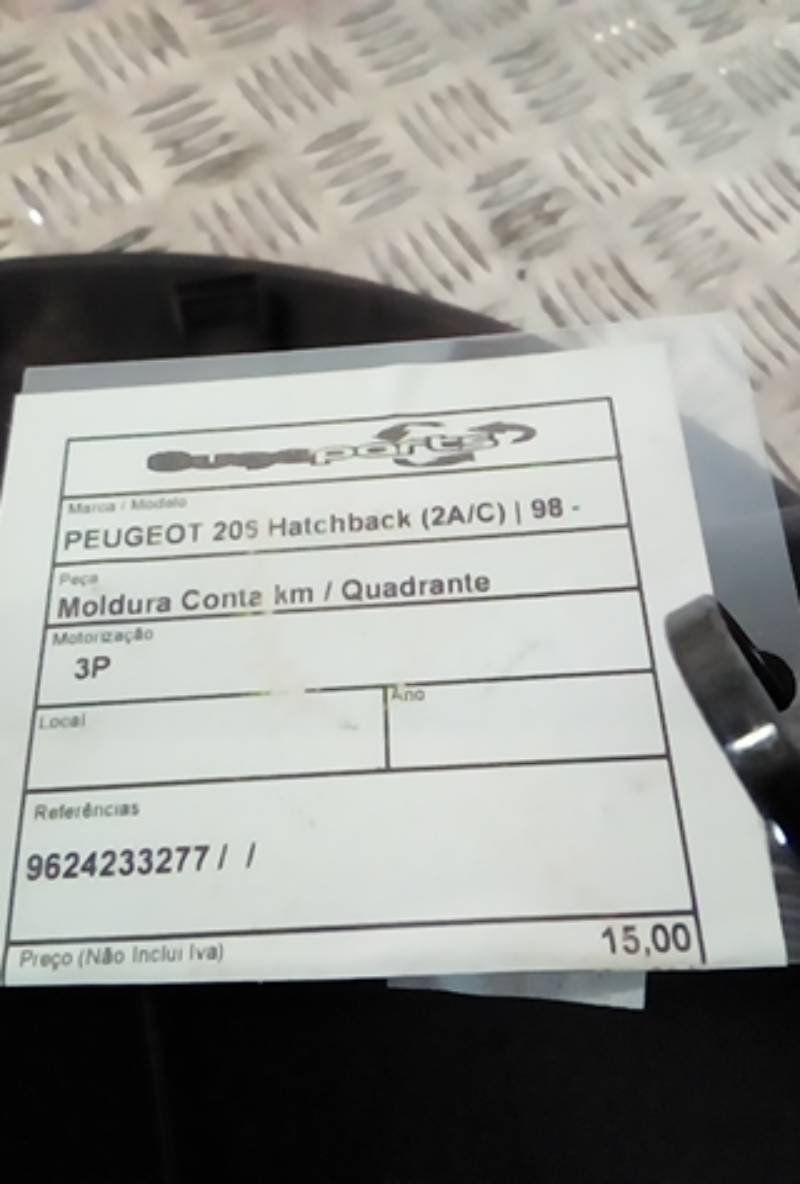 Abdeckung Tachoblende Verkleidung PEUGEOT 206 Hatchback (2A/C) | 98 - 12 Imagem-3