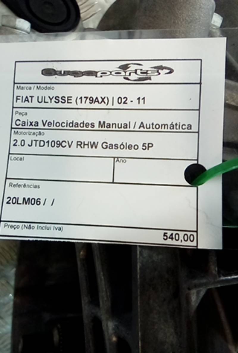 Caja de Cambios FIAT ULYSSE (179_) | 02 - 11 Imagem-4