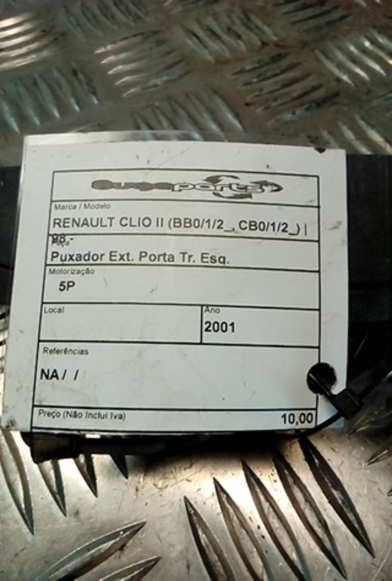 Puxador Exterior Porta Traseiro Esquerdo RENAULT CLIO II (BB_, CB_) | 98 -  Imagem-2
