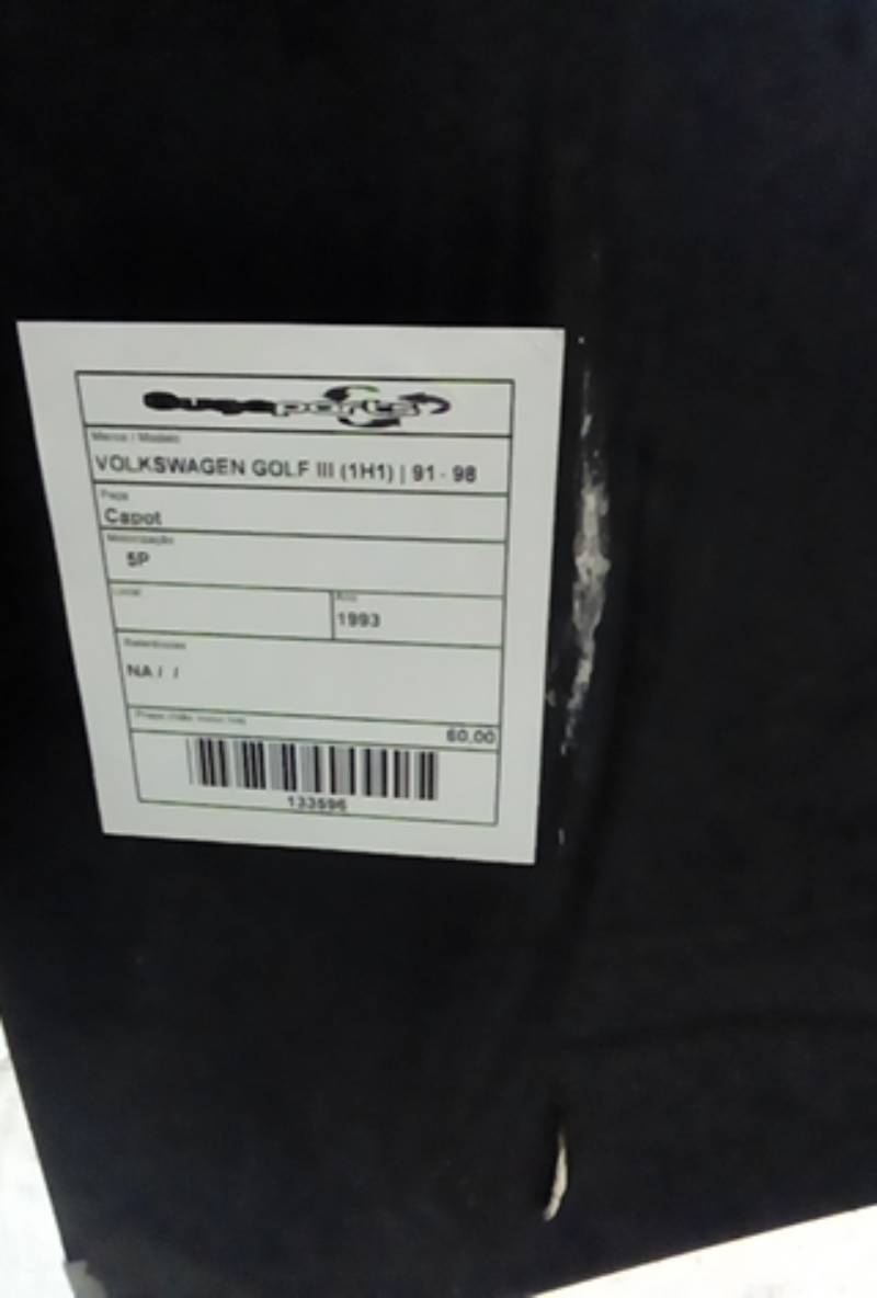 Capot VOLKSWAGEN GOLF III (1H1) | 91 - 98 Imagem-2
