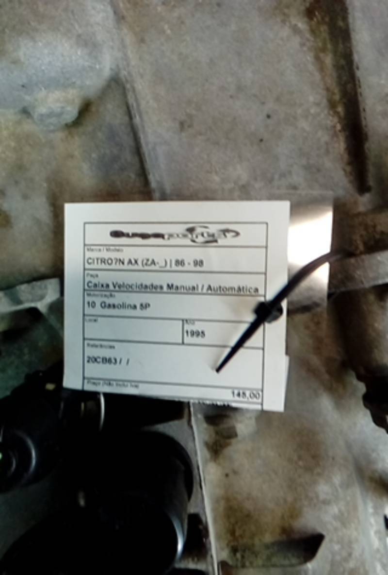 Caixa Velocidades Manual CITROEN AX (ZA-_) | 86 - 98 Imagem-4