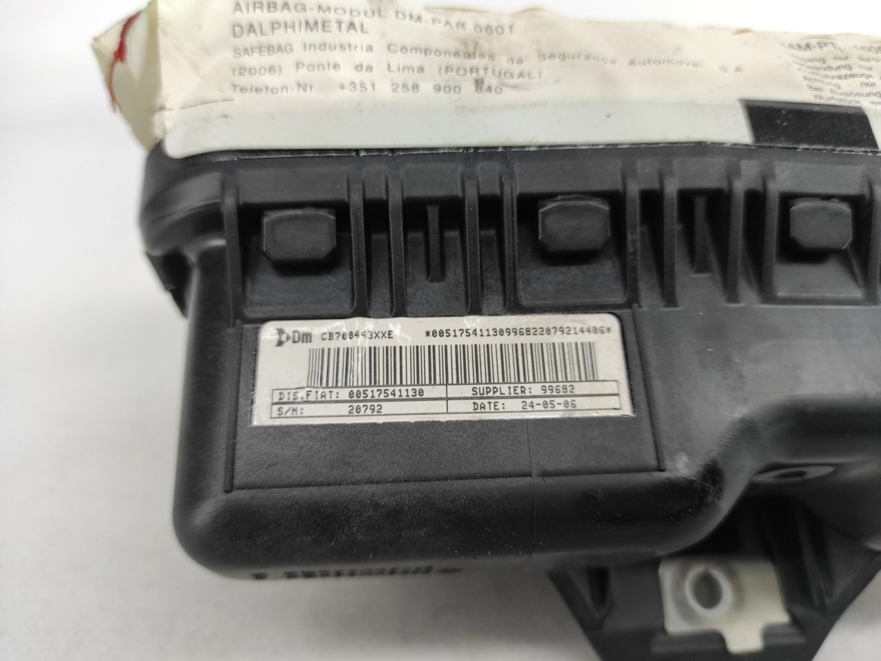 Airbag Passageiro para FIAT GRANDE PUNTO Recife Peças Usadas