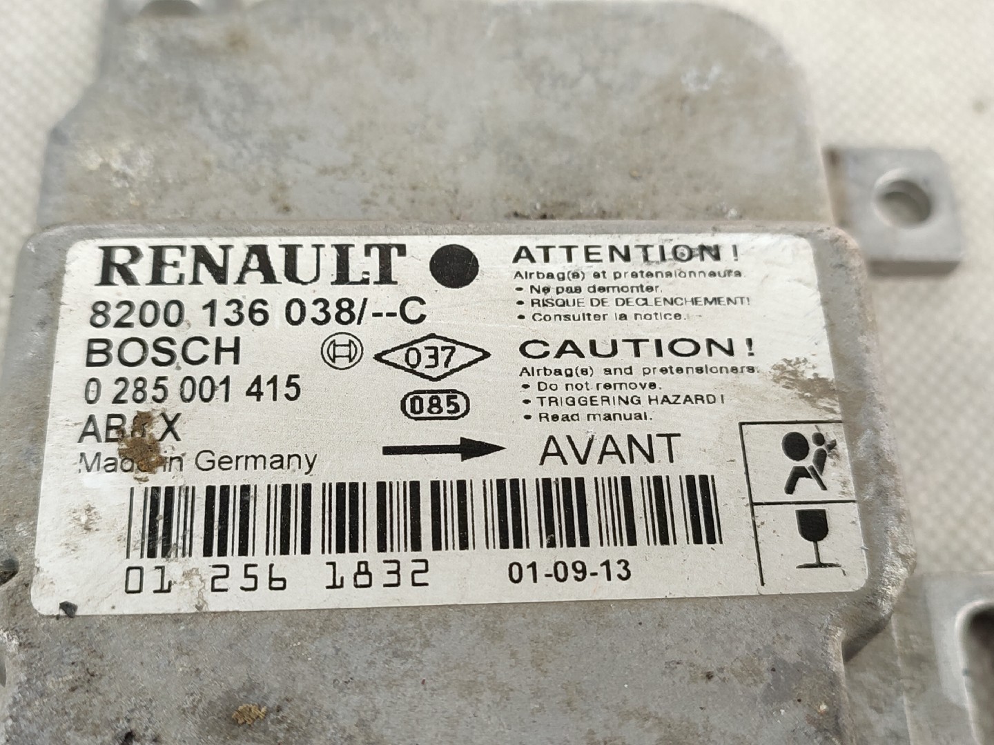 Calculateur Airbags RENAULT CLIO II (BB_, CB_) | 98 -  Imagem-1