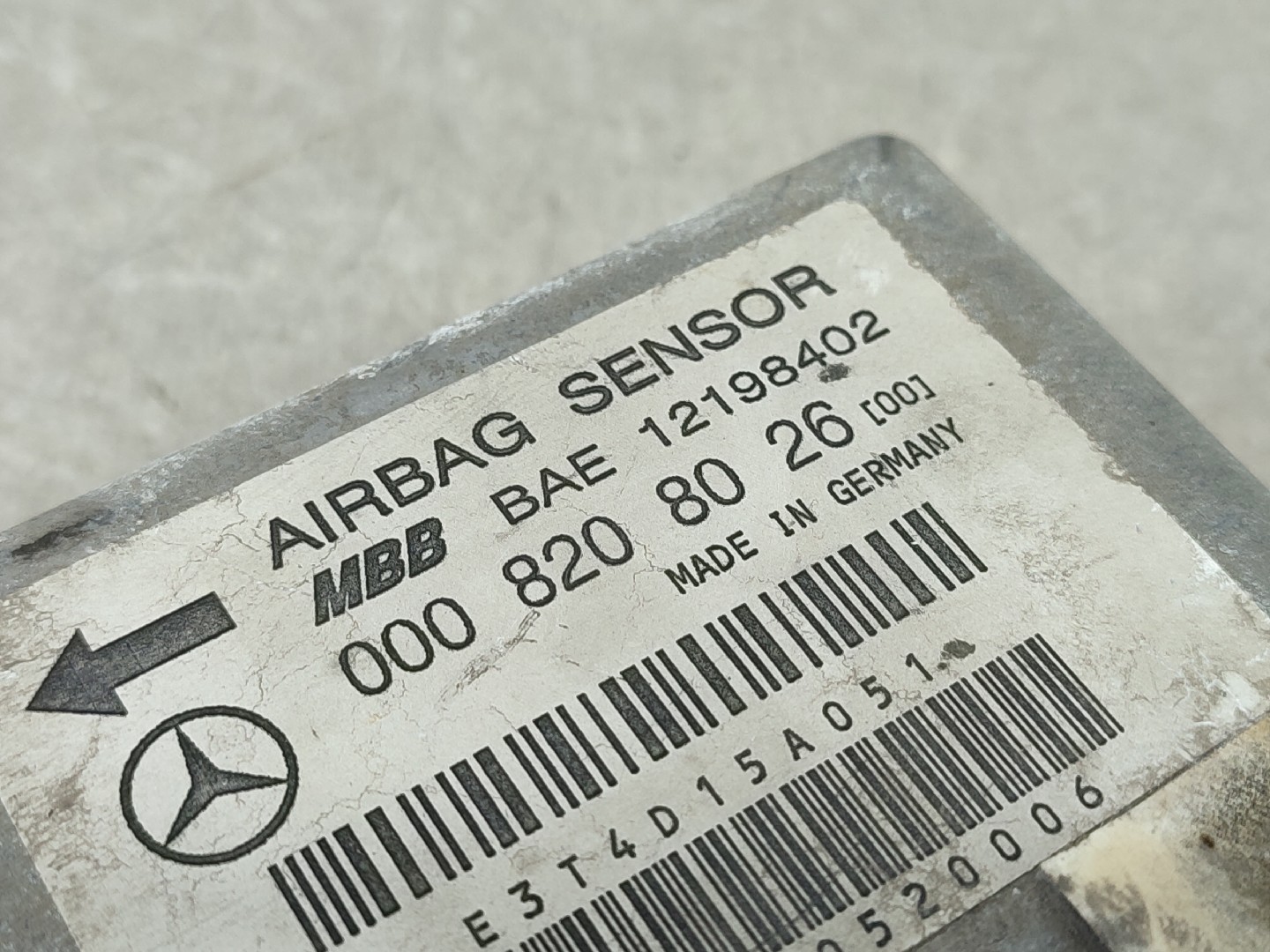 Calculateur Airbags MERCEDES-BENZ C-CLASS (W202) | 93 - 00 Imagem-5