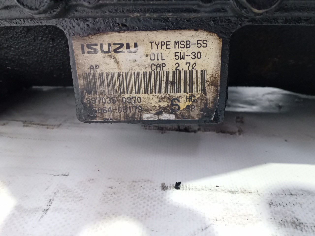 Caixa Velocidades ISUZU 117 | 67 - 81 Imagem-2