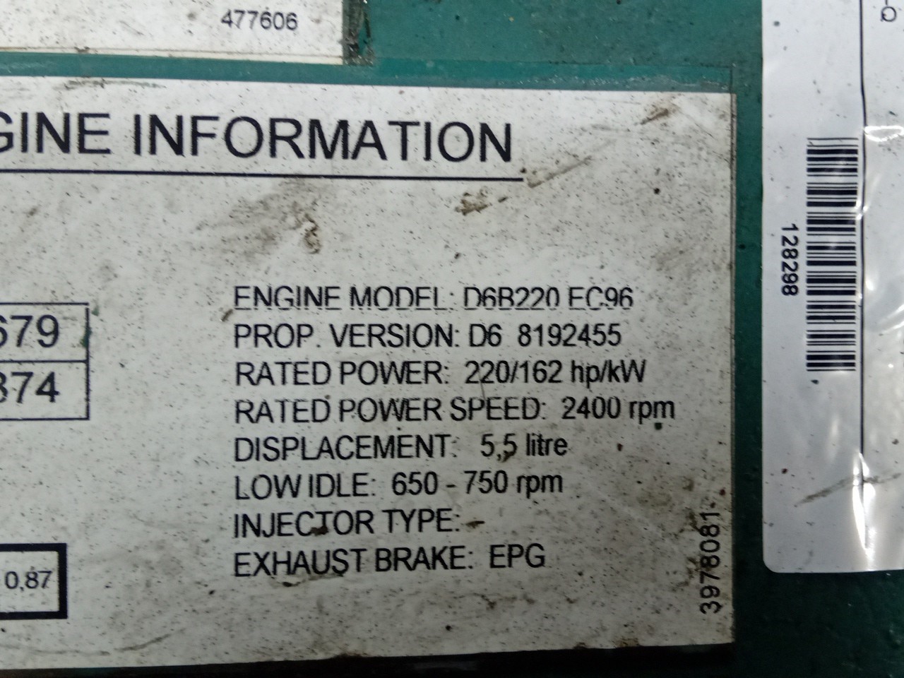 Engine Module VOLVO FL 6 | 85 - 00 Imagem-1