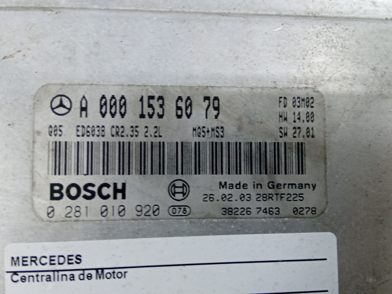 Engine Module MERCEDES-BENZ SPRINTER (905) | 95 Imagem-1
