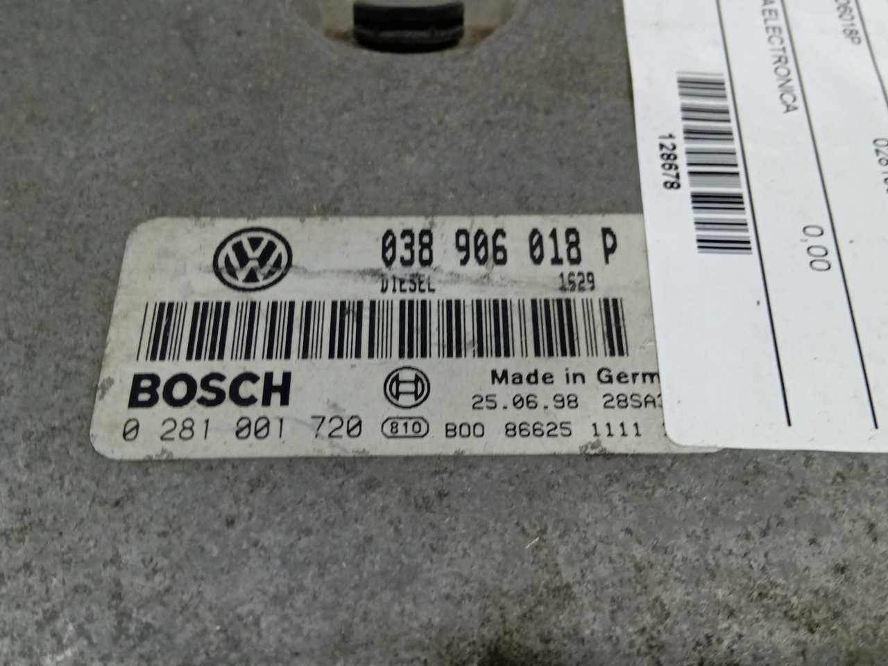 Centralina VOLKSWAGEN GOLF III Cabriolet (1E7) | 93 - 98 Imagem-1