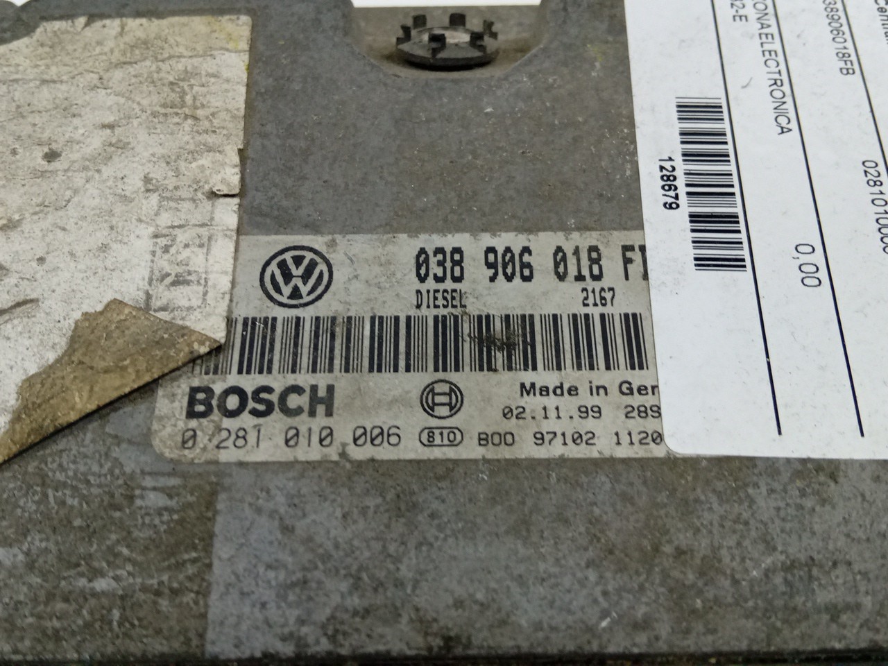 Centralina VOLKSWAGEN GOLF II (19E, 1G1) | 83 - 92 Imagem-1