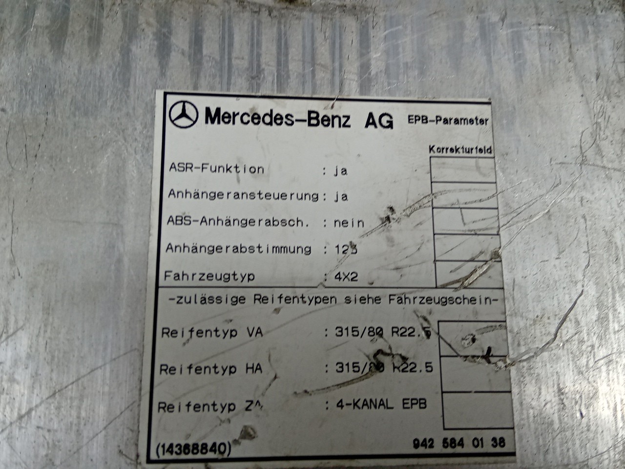 Centralina MERCEDES-BENZ ACTROS | 96 - 02 Imagem-2