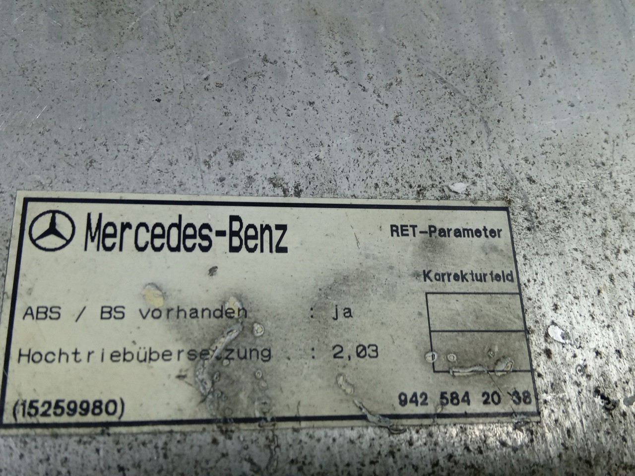 Centralina MERCEDES-BENZ ACTROS | 96 - 02 Imagem-1