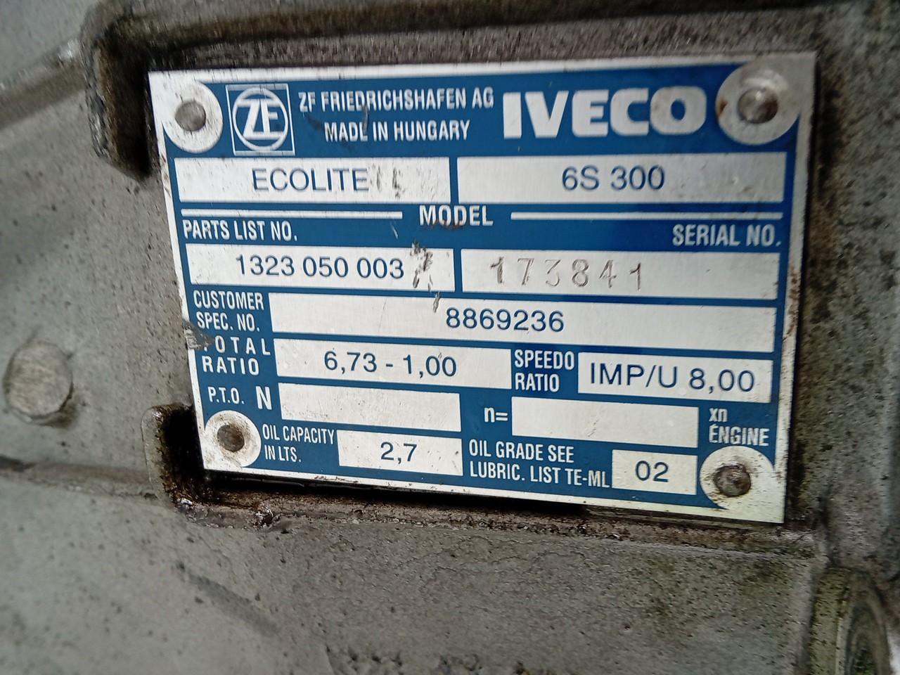 Caixa Velocidades IVECO - Imagem-1