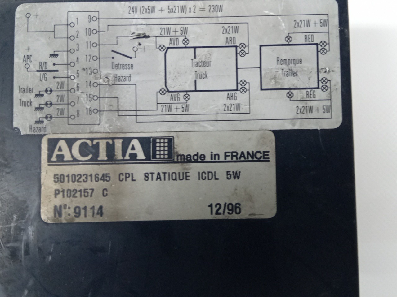 Centralina RENAULT TRUCKS Premium | 96 -  Imagem-1