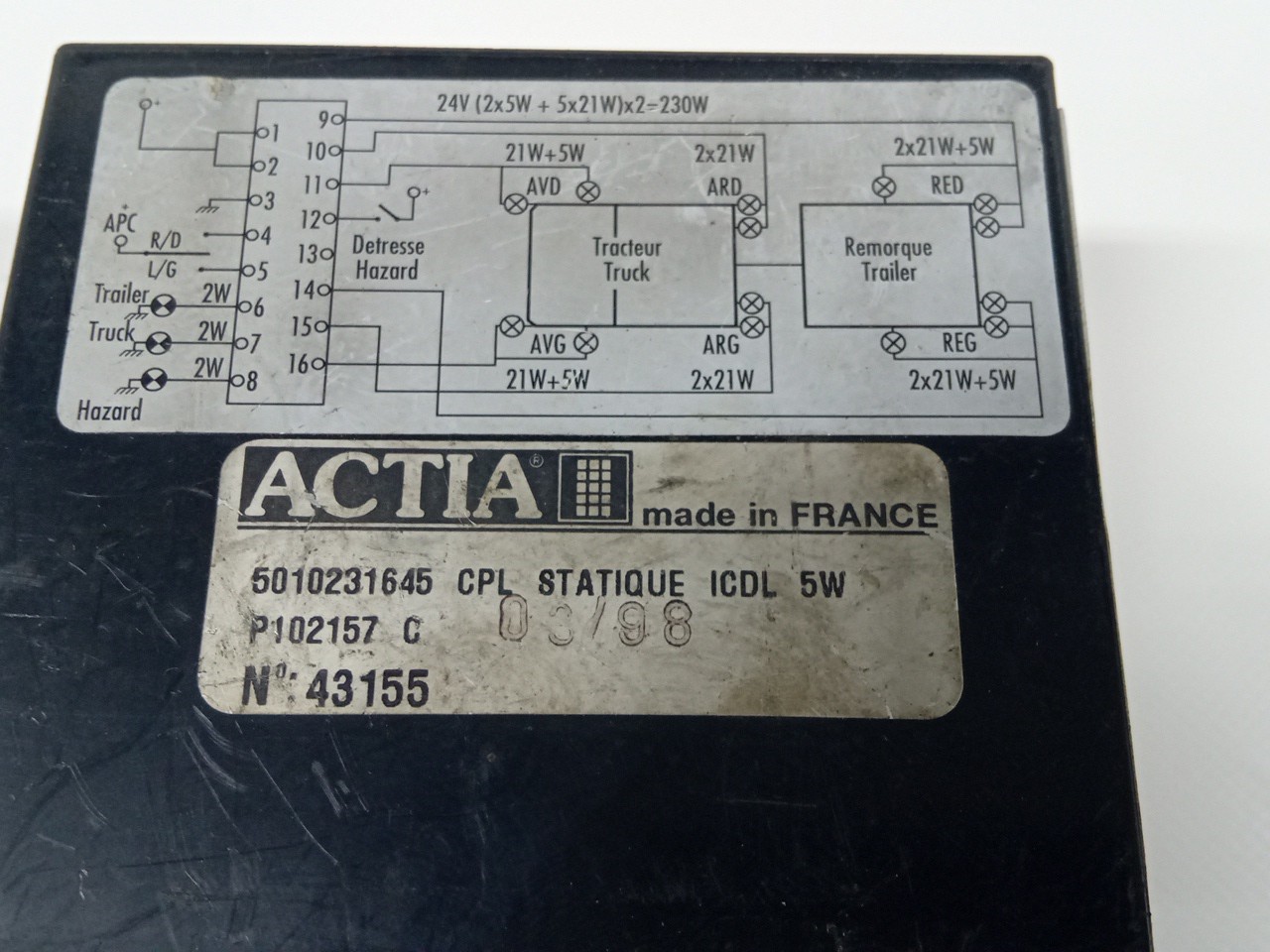 Centralina RENAULT TRUCKS Premium | 96 -  Imagem-1