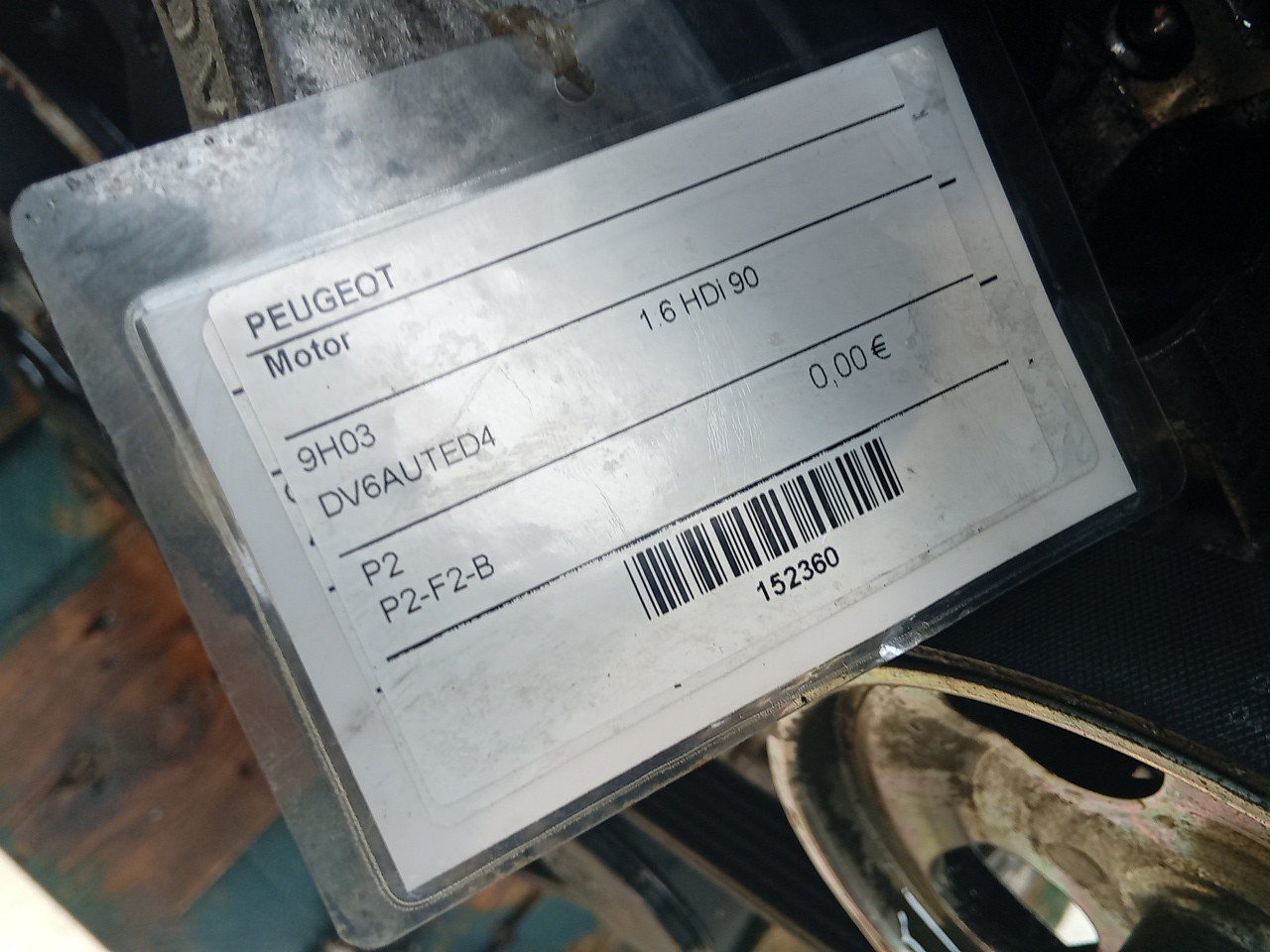 Engine PEUGEOT PARTNER ORIGIN Combispace (G_) | 08 - 13 Imagem-4