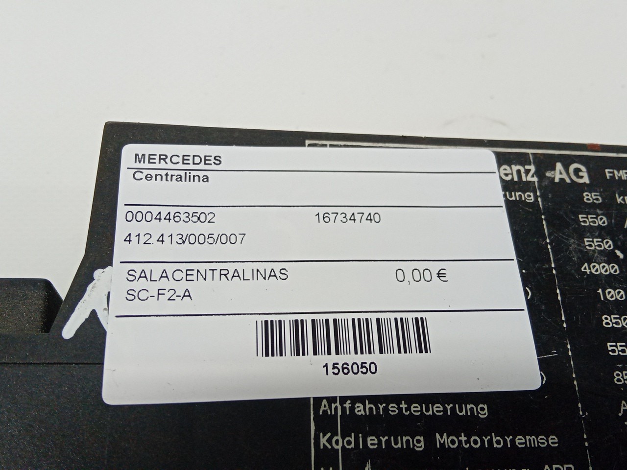 Centralina MERCEDES-BENZ ACTROS | 96 - 02 Imagem-3