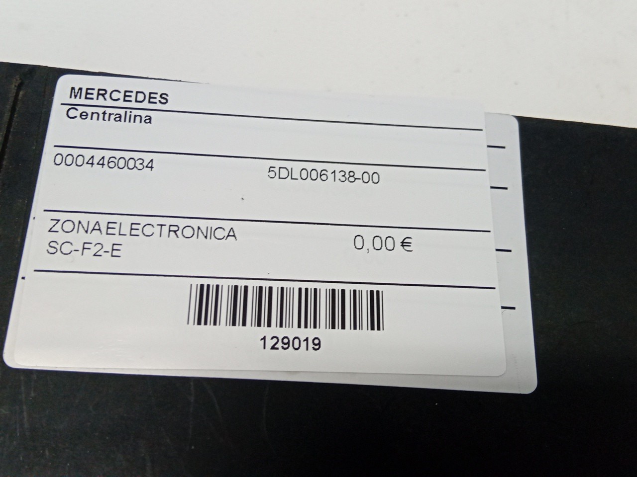 Centralina MERCEDES-BENZ ACTROS | 96 - 02 Imagem-4