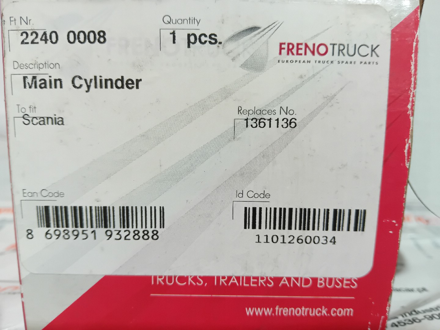 CILINDRO PRINCIPAL SCANIA - Imagem-2