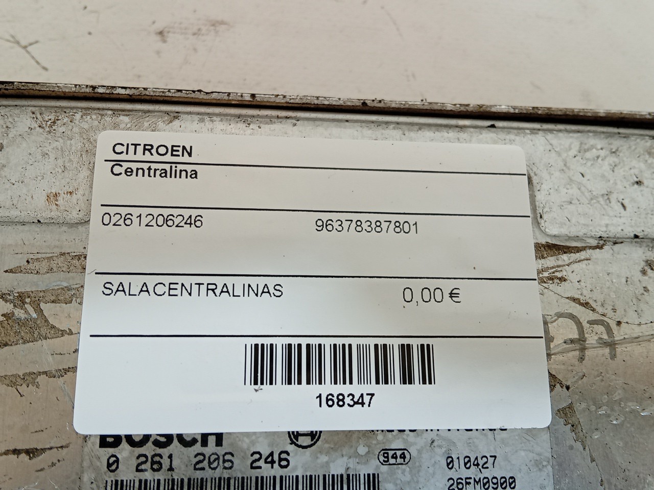 Centralina CITROEN SAXO (S0, S1) | 96 - 04 Imagem-4