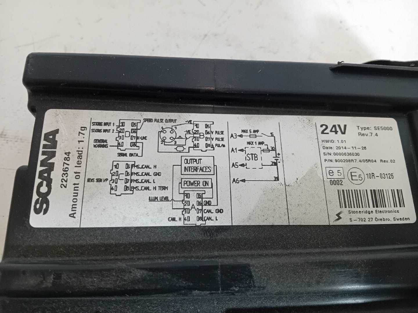 TACOGRAFO SCANIA P,G,R,T - series | 03 -  Imagem-4