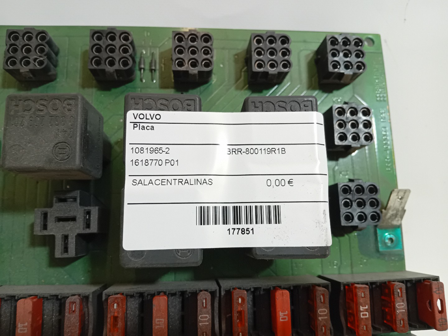 Placa VOLVO FL 7 | 85 - 98 Imagem-1