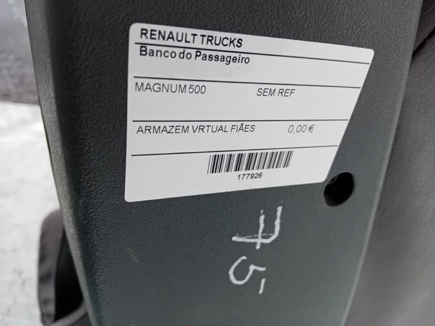 Banco do Passageiro RENAULT TRUCKS Magnum | 90 - 92 Imagem-7