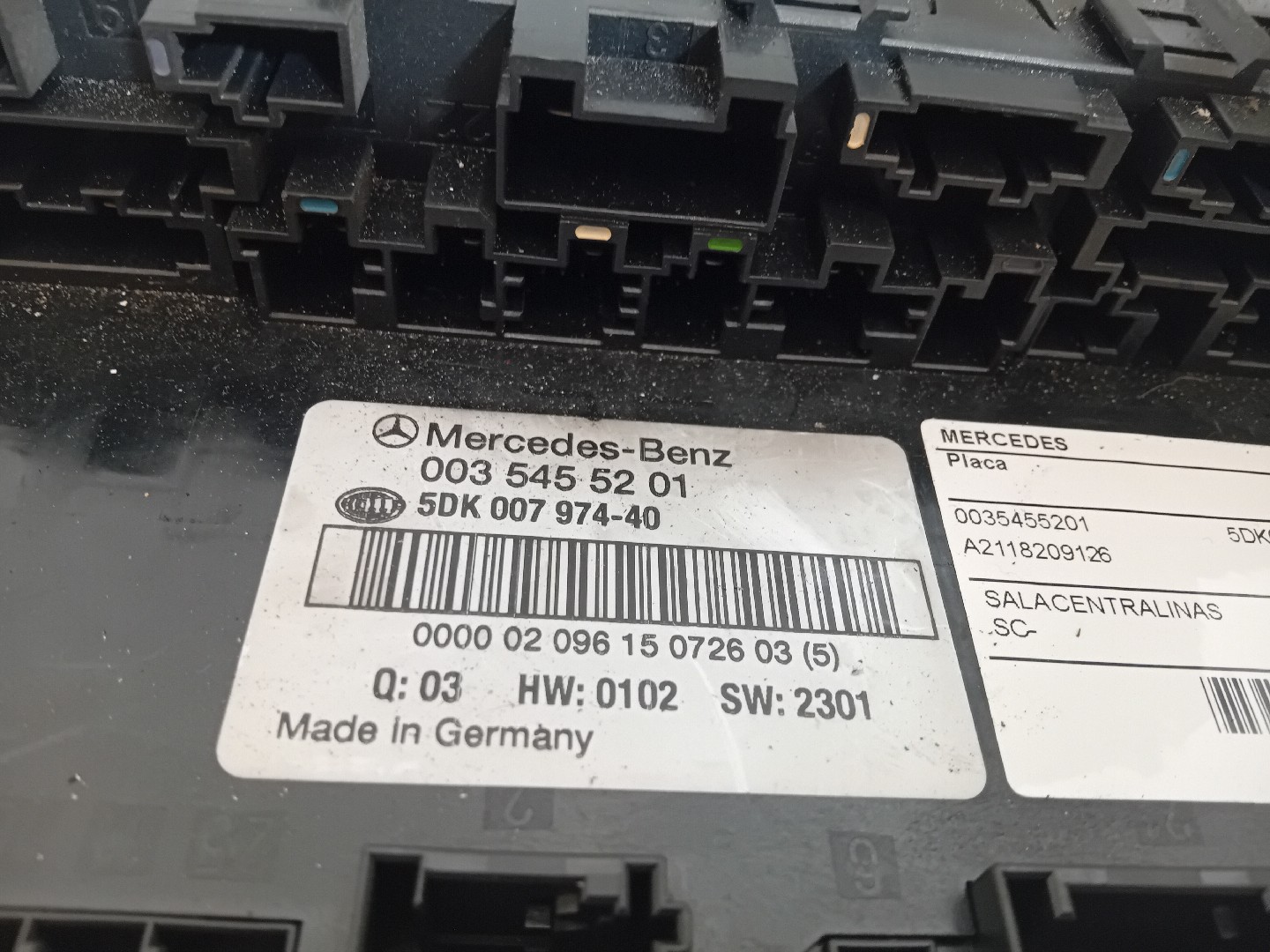 Placa MERCEDES-BENZ C-CLASS (W203) | 00 - 07 Imagem-2