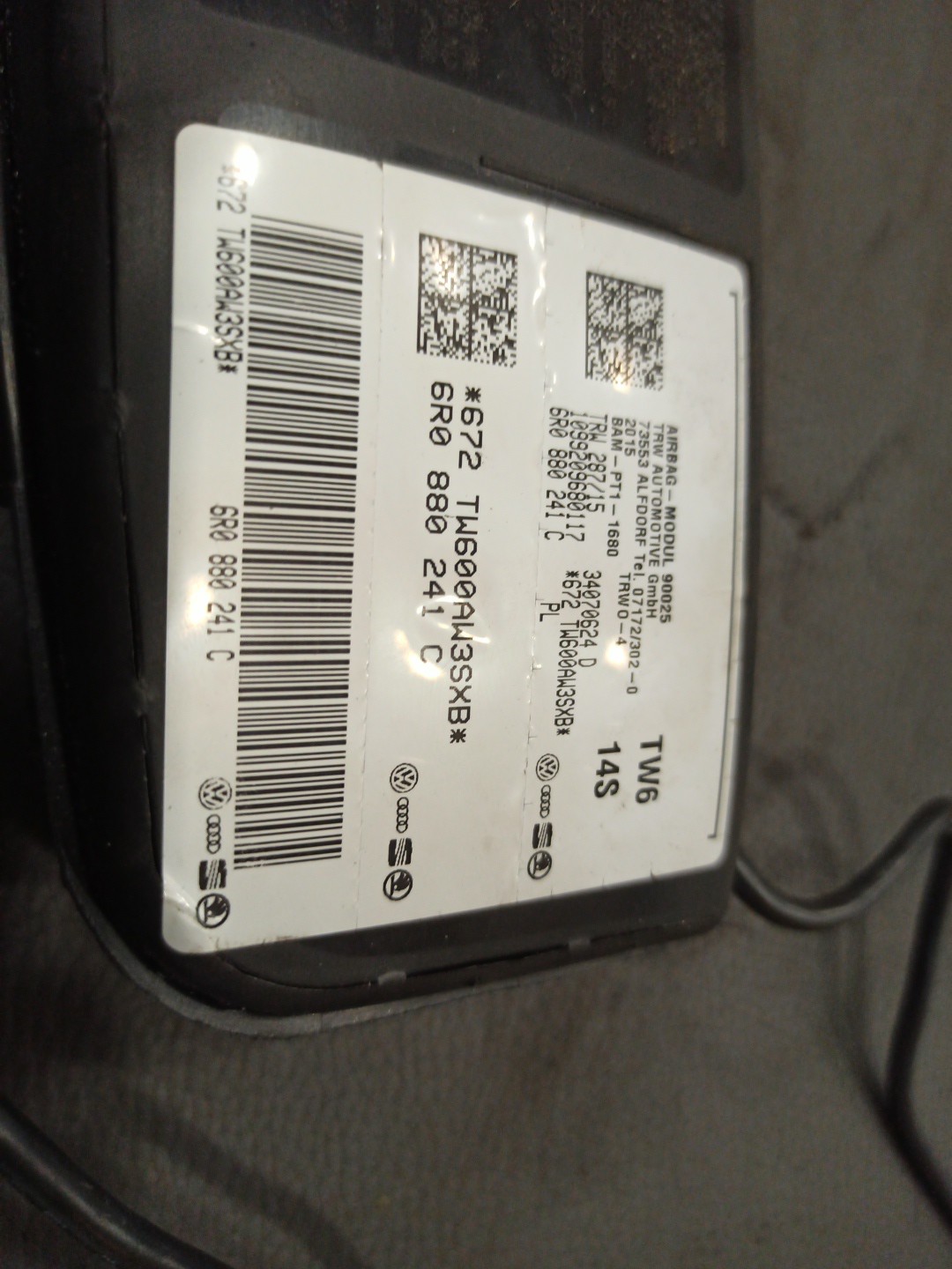 Seat Airbag VOLKSWAGEN POLO (6R1, 6C1) | 09 -  Imagem-1