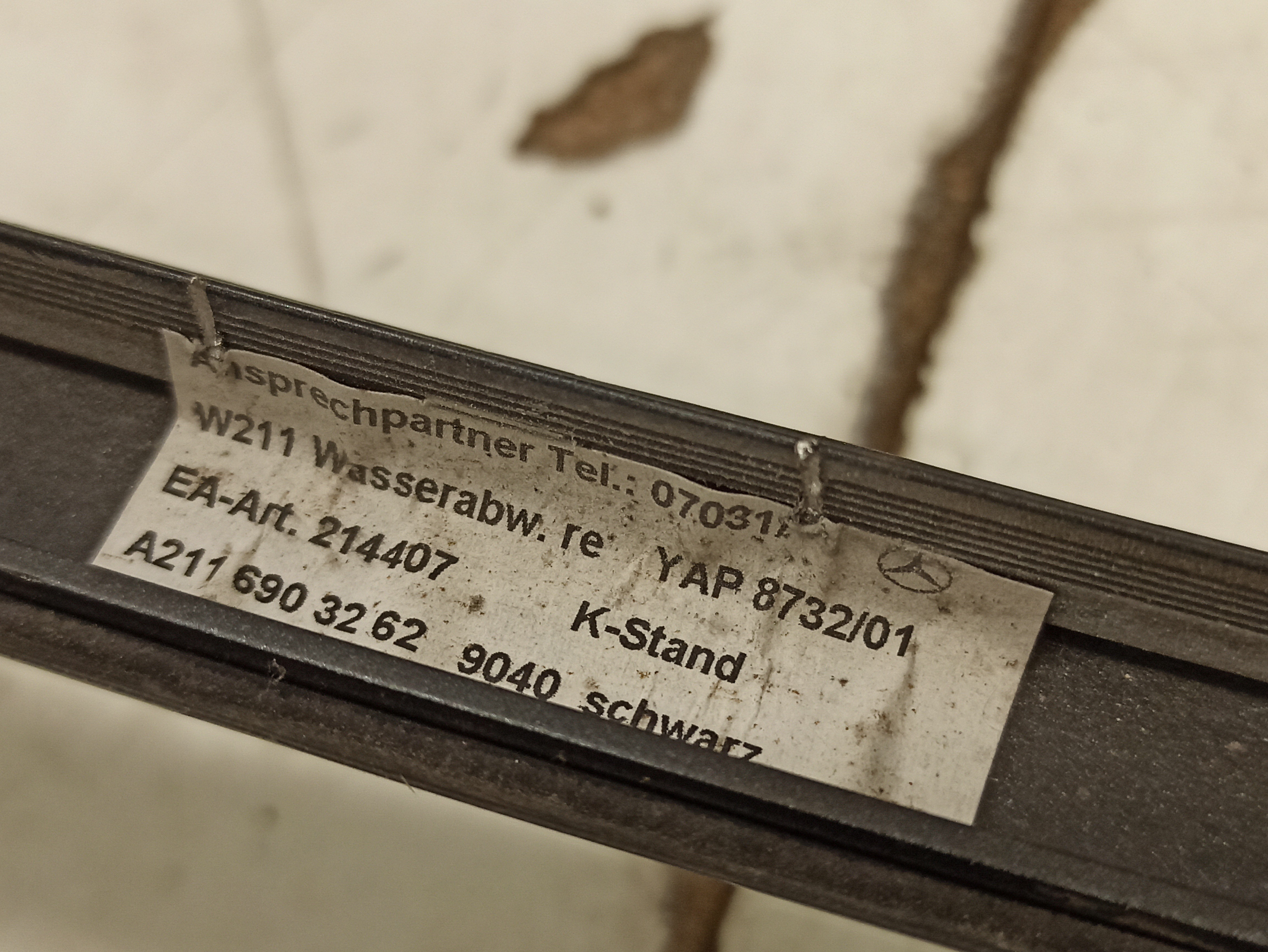 Friso do Tejadilho MERCEDES-BENZ E-CLASS (W211) | 02 - 09 Imagem-2