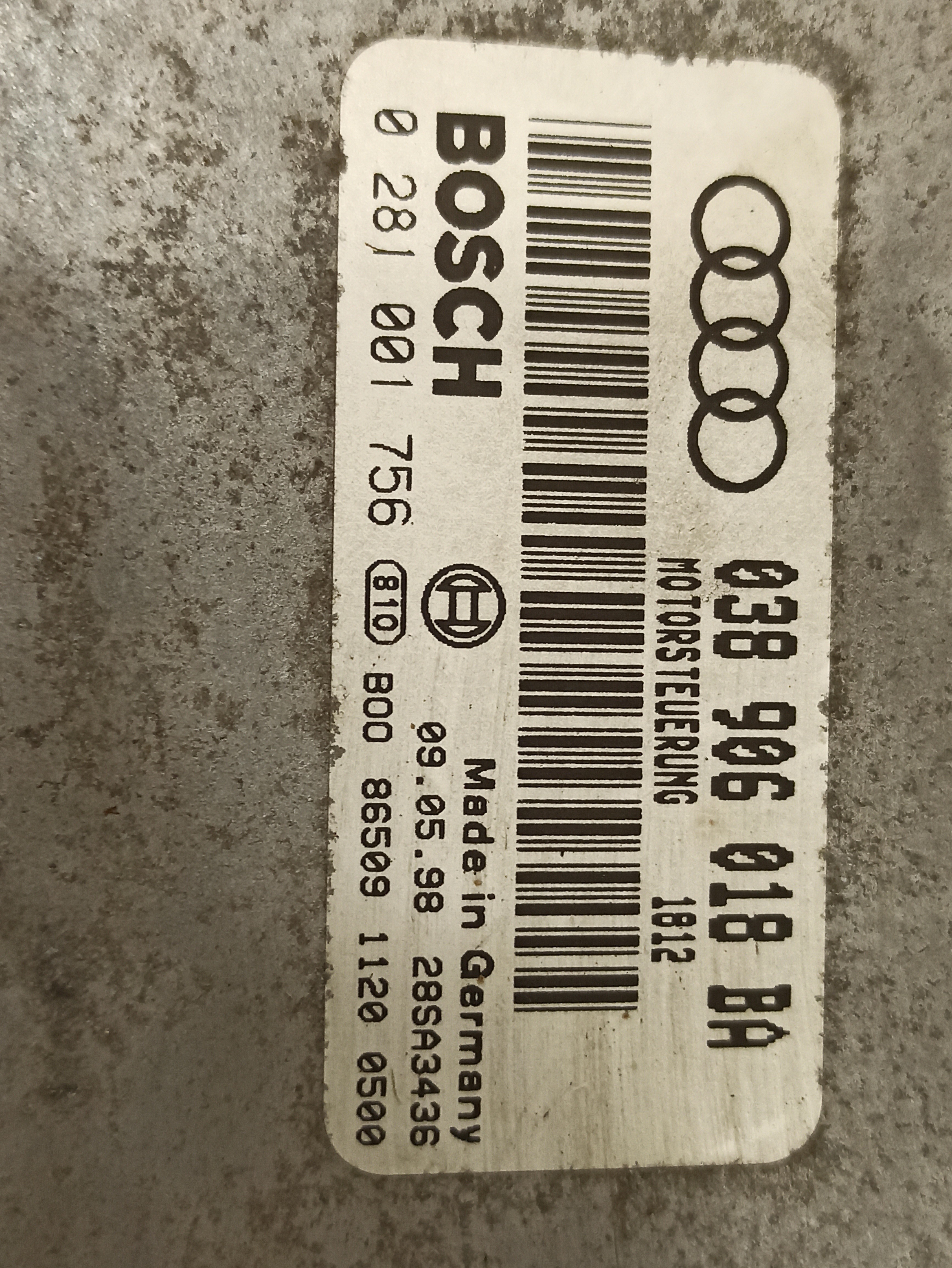 Centralina AUDI A3 (8L1) | 96 - 06 Imagem-3