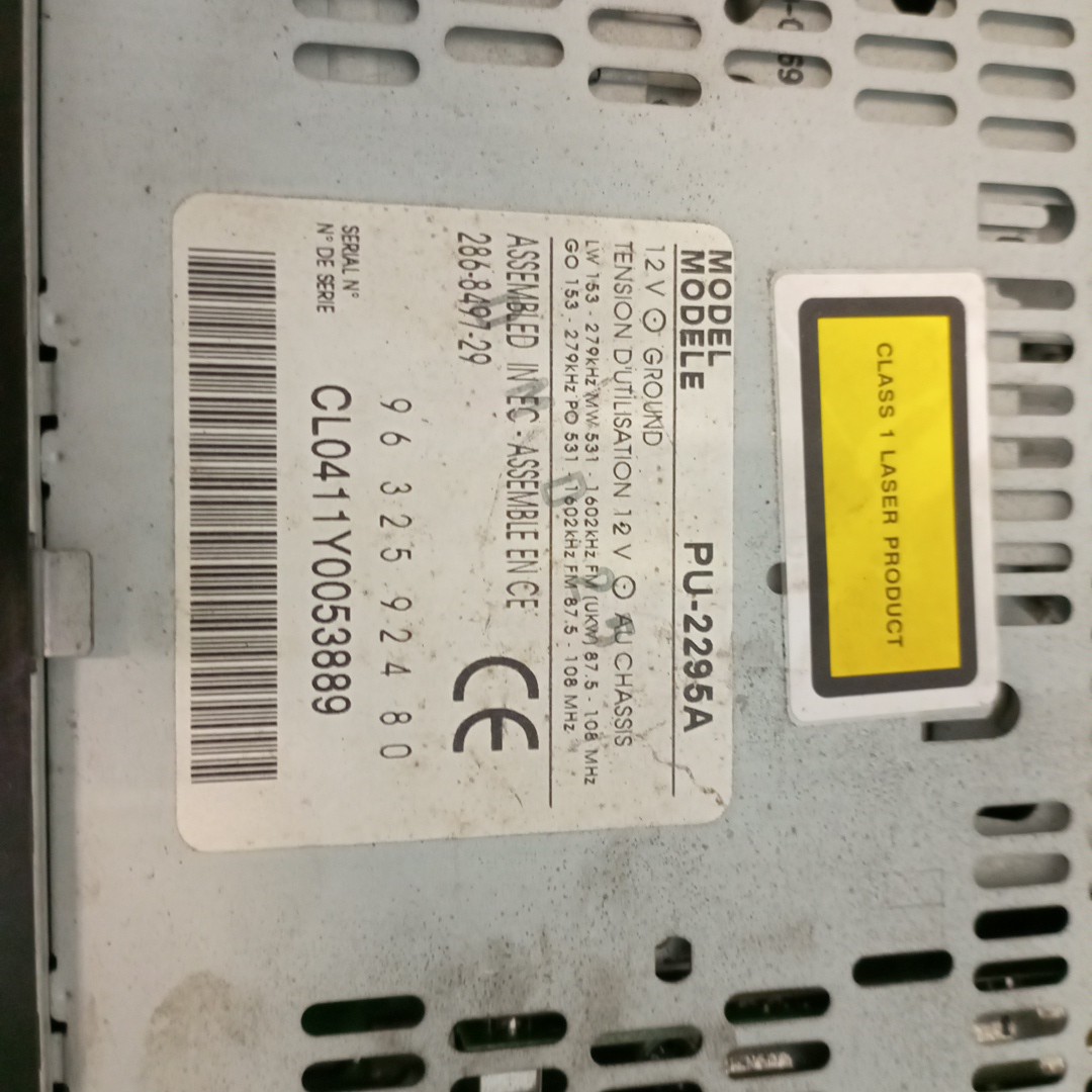 Auto-Rádio CITROEN XSARA PICASSO (N68) | 99 - 12 Imagem-1