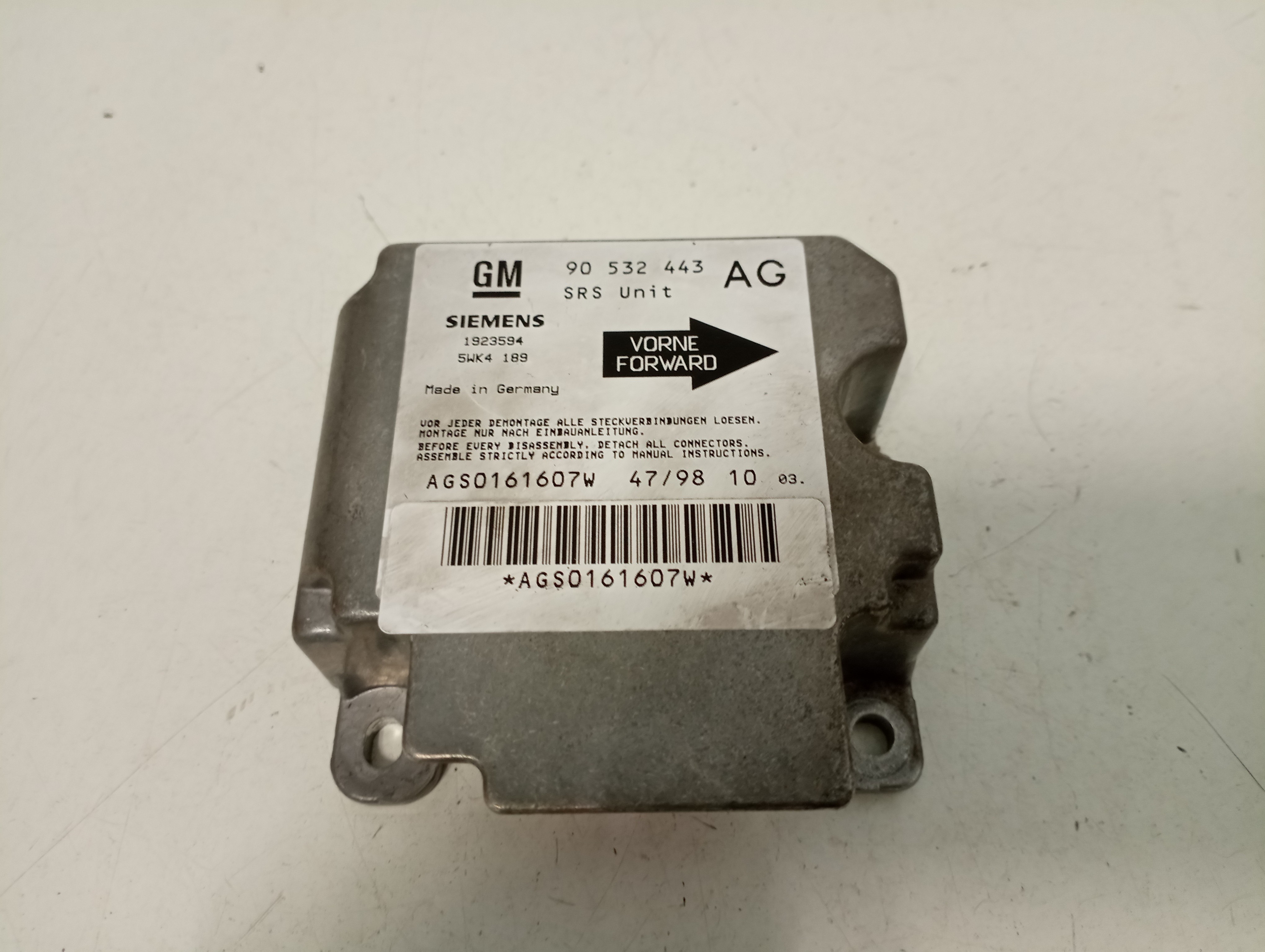 Unidade de control OPEL CORSA B (S93) | 93 - 02 Imagem-4