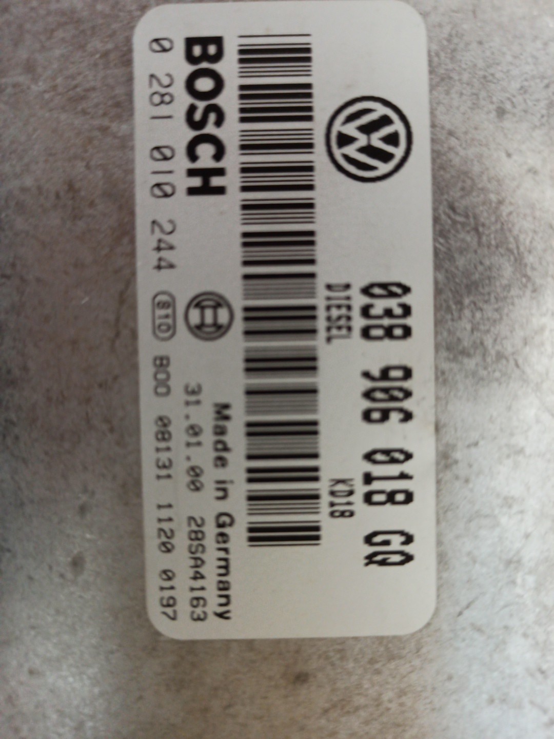 Centralina de Motor VOLKSWAGEN GOLF IV (1J1) | 97 - 07 Imagem-1