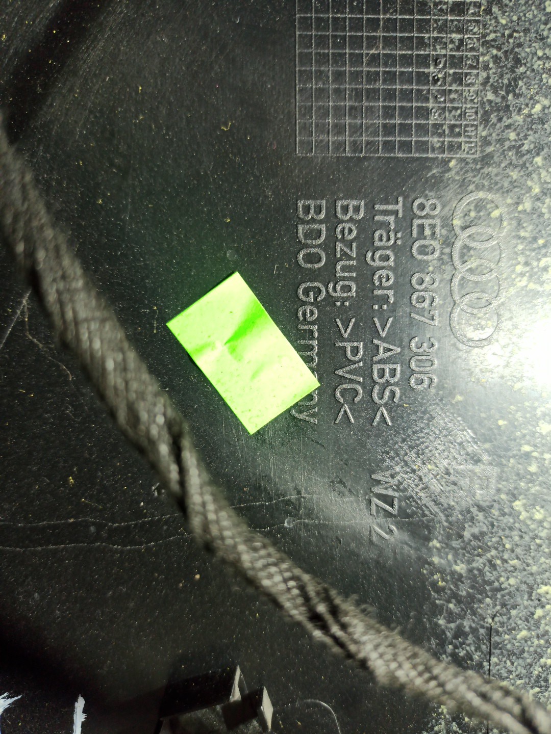 Quartela de porta trás direita AUDI A4 Avant (8E5, B6) | 00 - 05