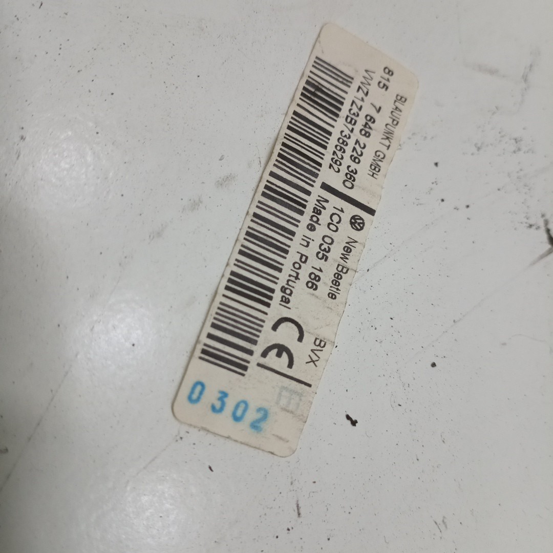 Auto-Rádio VOLKSWAGEN NEW BEETLE (9C1, 1C1) | 98 - 10