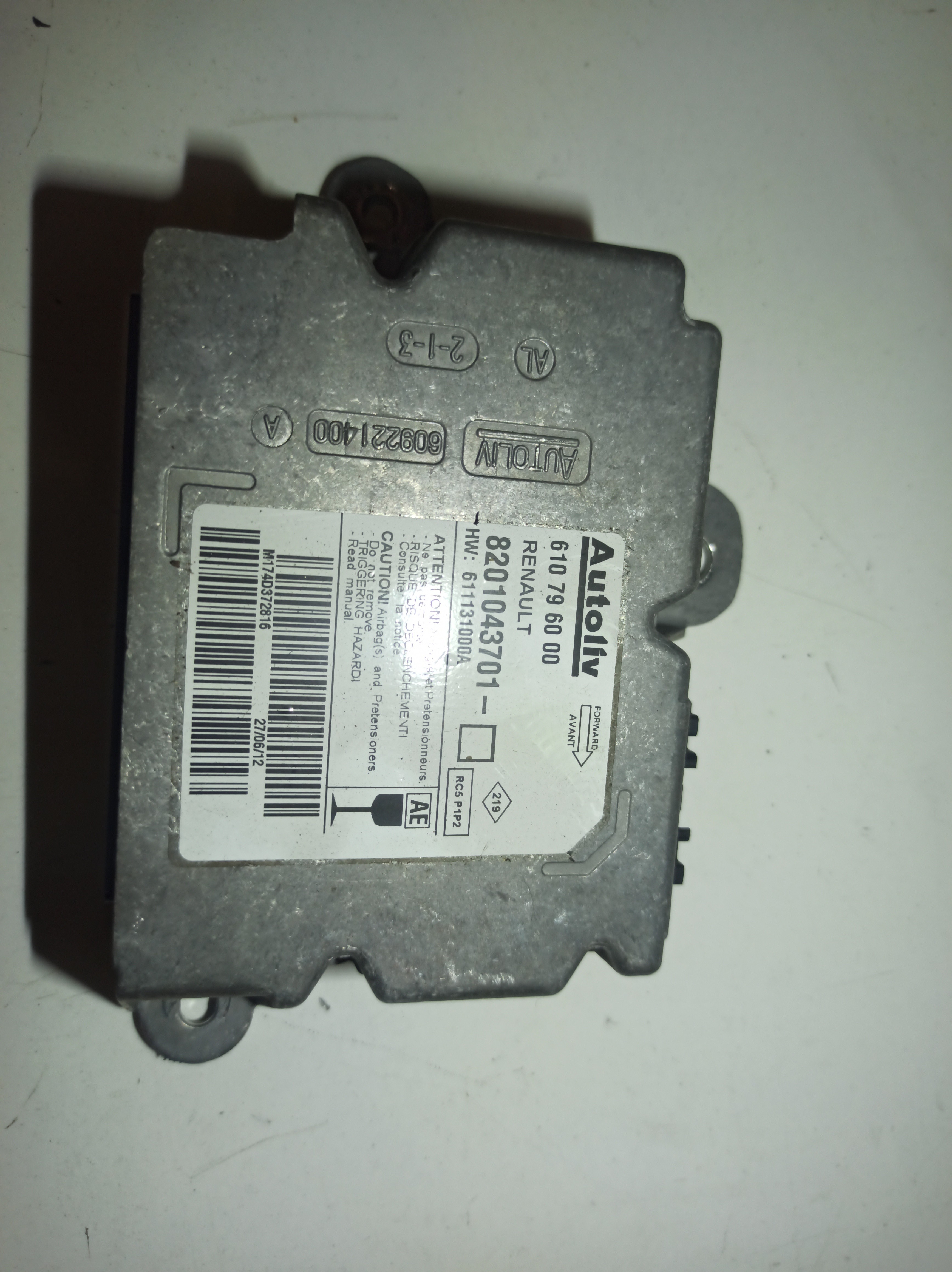 Kit de tablier, airbags e Centralina RENAULT CLIO III Caixa (SB_, SR_) | 05 - 