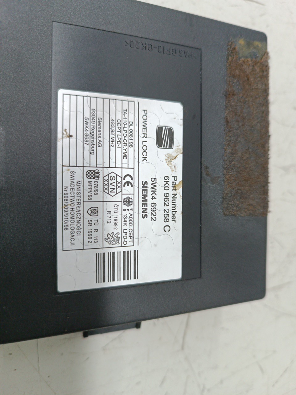 Centralina do Fecho Central SEAT CORDOBA Vario (6K5) | 99 - 02 Imagem-1