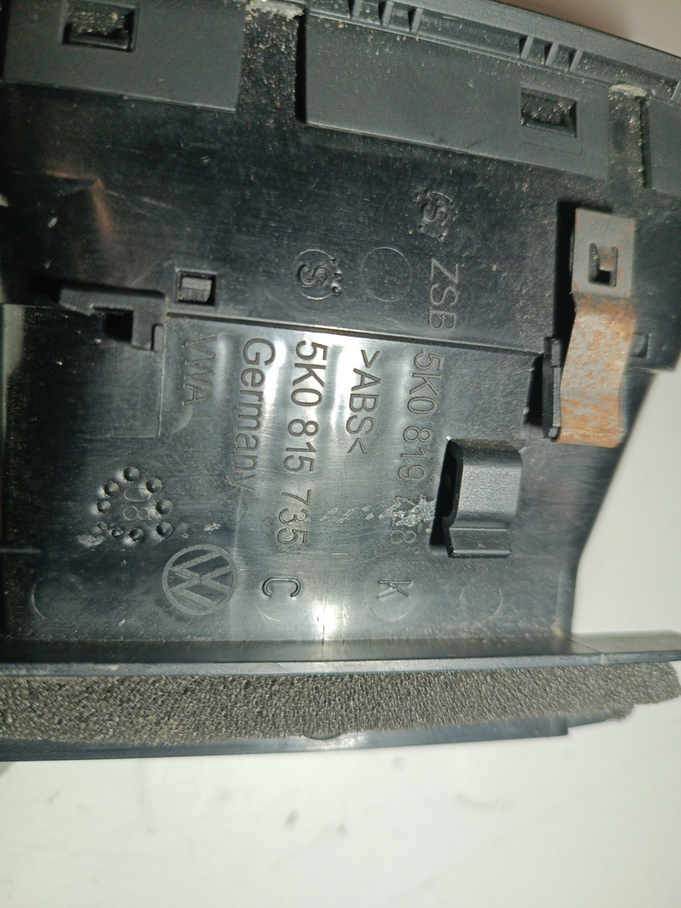 Difusor de ar VOLKSWAGEN GOLF VI (5K1) | 08 - 14