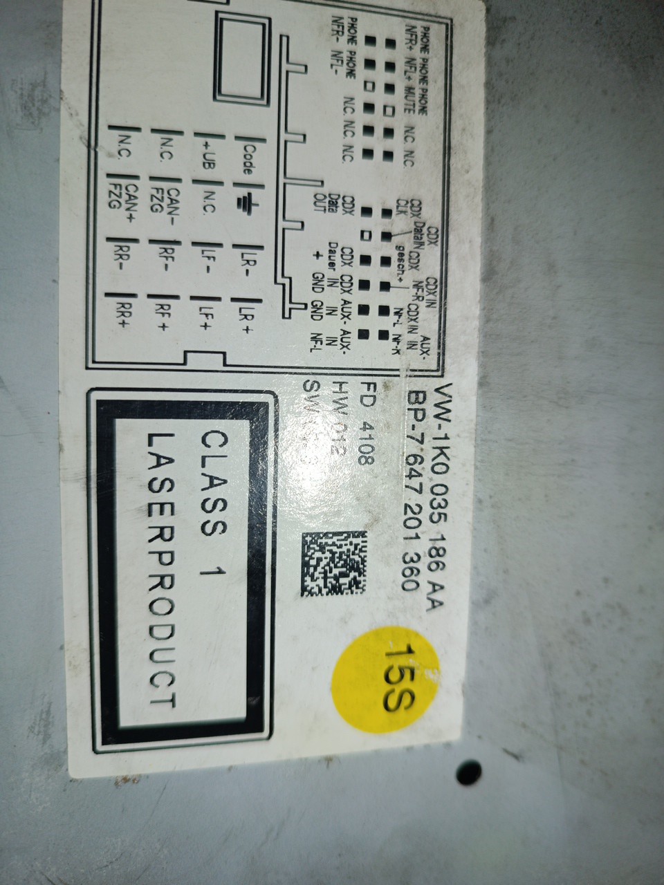 Auto-Rádio VOLKSWAGEN GOLF VI (5K1) | 08 - 14