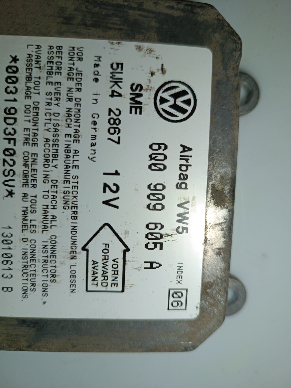 Centralina de Airbag VOLKSWAGEN GOLF IV (1J1) | 97 - 07 Imagem-1