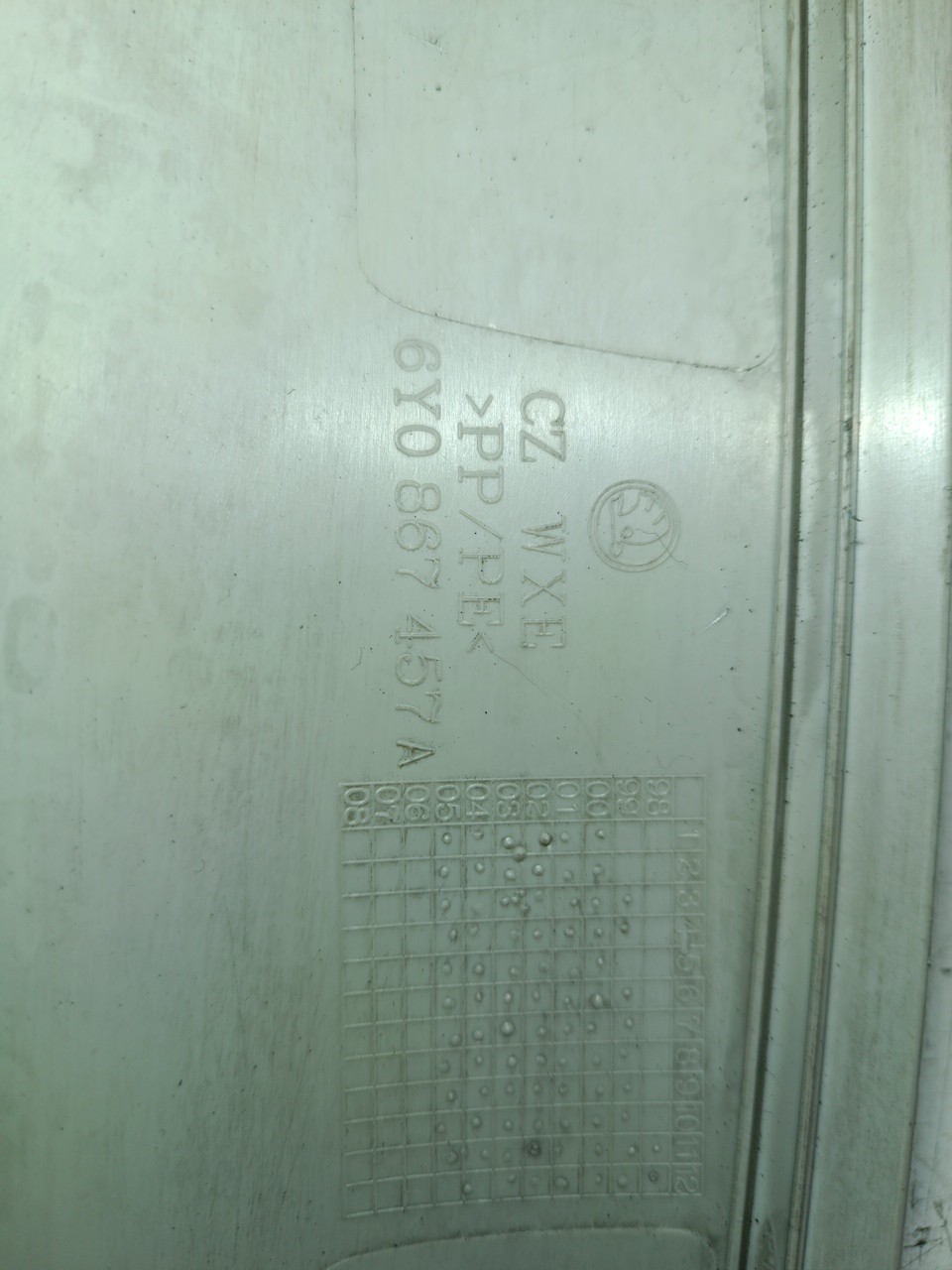 Moldura de pilar A SKODA FABIA I três volumes (6Y3) | 99 - 07 Imagem-2