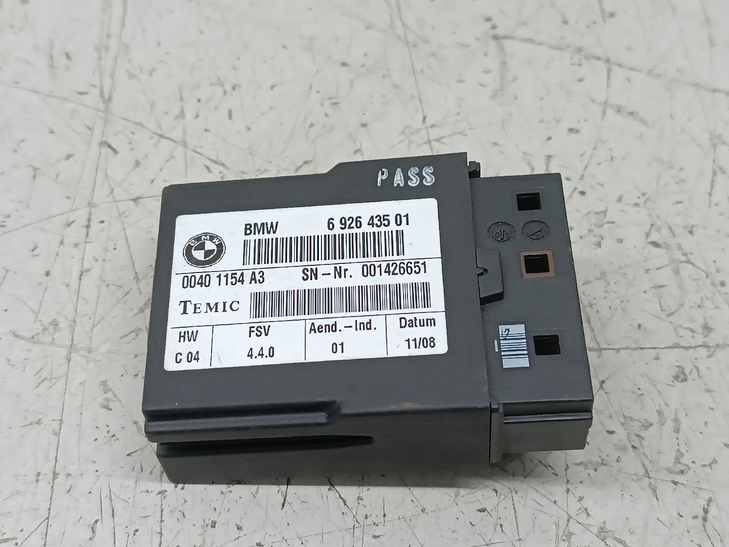 Unidade de controle de banco BMW 3 (E90) | 04 - 12